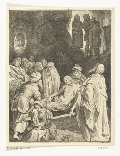 Kristi begravelse The Passion (serietitel) af Nicolaes de Bruyn