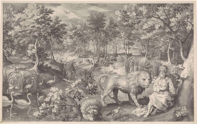 Jeremias i ørkenen af Nicolaes de Bruyn