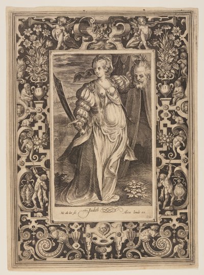 Judith, plade seks fra De ni værdige af Nicolaes de Bruyn