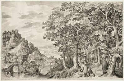 Samson dræber løven af Nicolaes de Bruyn