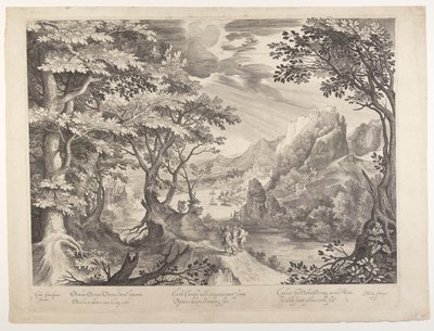 Disciplene på vej til Emmaus af Nicolaes de Bruyn