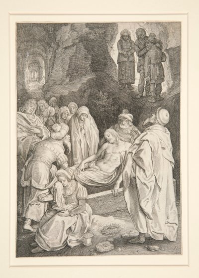 The Entombment (Passion Series) af Nicolaes de Bruyn