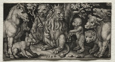 Dyrenes konge af Nicolaes de Bruyn