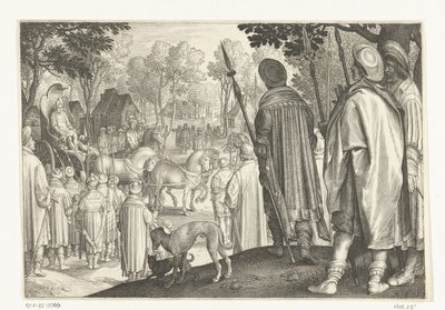 Josefs triumftog i Faraos vogn Historien om Joseph (serietitel) af Nicolaes de Bruyn