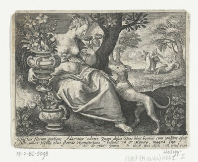 lugtesansen Fem sanser (serietitel) af Nicolaes de Bruyn
