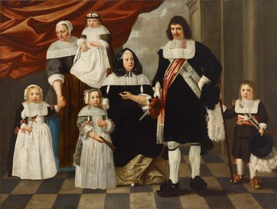 Portræt af en familie. af Nicolaes de Helt Stockade