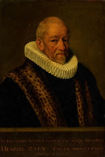 Portræt af Henricus van Zijl (1545-1627) af Nicolaes van Borculo