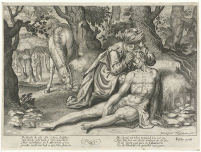 barmhjertige samaritaner af Nicolaes van Geelkercken