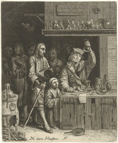 Pisseseer og bondefamilie af Nicolaes van Haeften