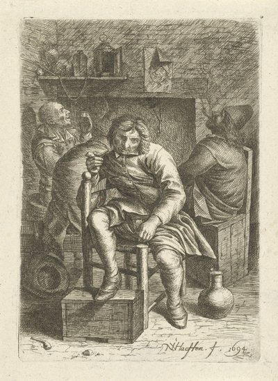 rygende mand af Nicolaes van Haeften