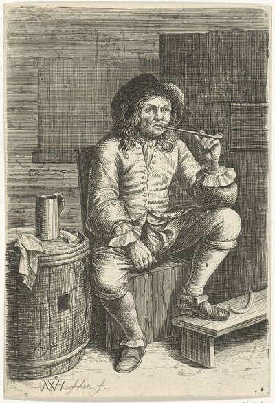 rygende mand af Nicolaes van Haeften