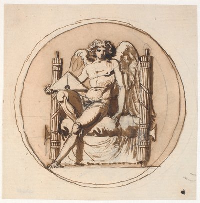 Allegori om retfærdighed. Undersøgelse for et relief på Liberty Memorial af Nicolai Abildgaard