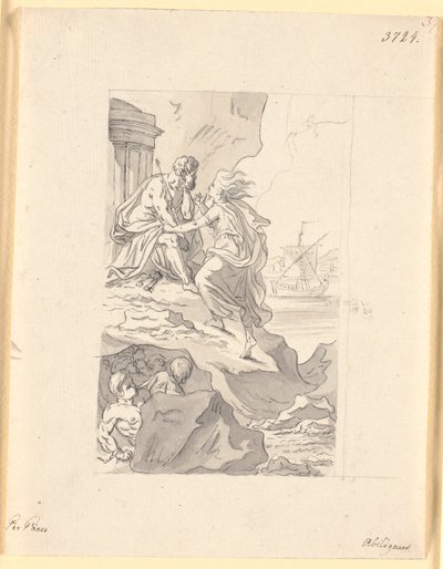 Avind hos Æolus. "Peder Paars". 1.bog 1.sang af Nicolai Abildgaard