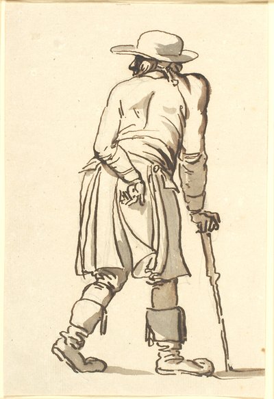 En almuesmand set bagfra af Nicolai Abildgaard