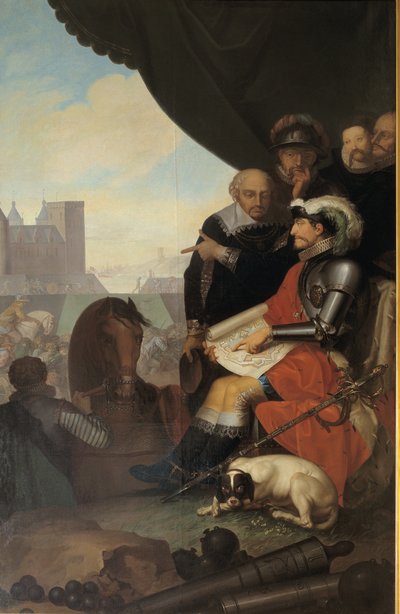 Frederik II Builds Kronborg Castle at Elsinore af Nicolai Abildgaard