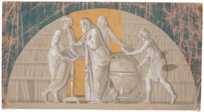 Oprettelsen af det kgl. bibliotek af Nicolai Abildgaard