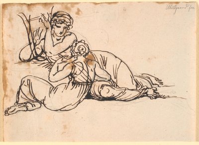 Sappho og Mytilenerinden af Nicolai Abildgaard