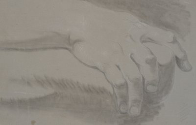 Studie af en hånd af Nicolai Abildgaard
