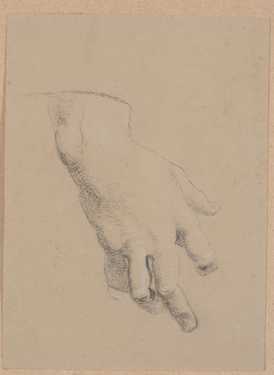 Studie af en hånd af Nicolai Abildgaard