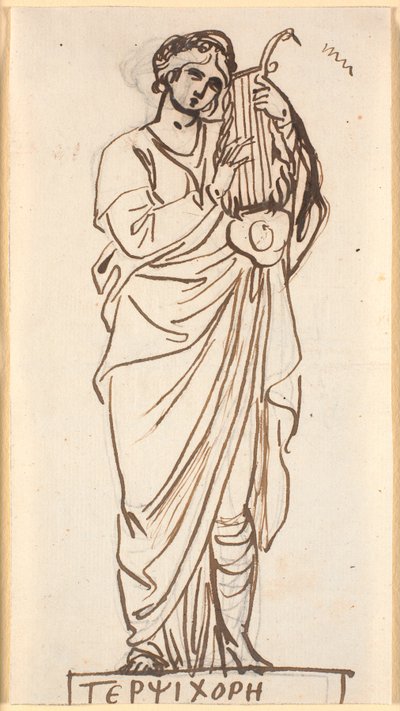 Terpsikore, dansens muse af Nicolai Abildgaard
