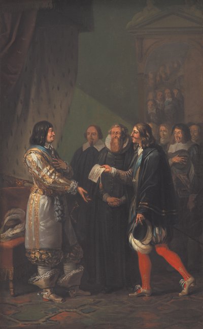 Absolut monarki tildelt Frederik III af Danmark i 1660, 1783. af Nicolai Abraham Abildgaard