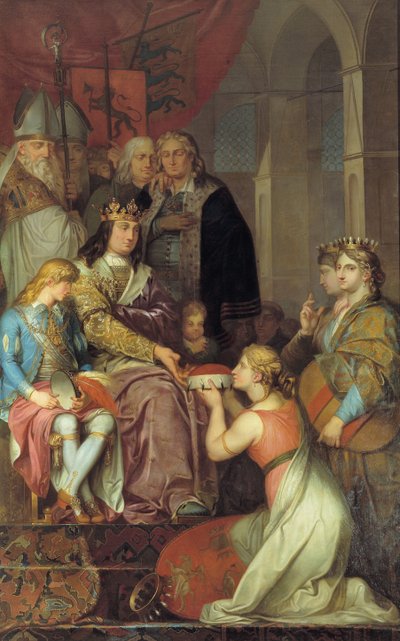 Christian I udråbte Holsten til et hertugdømme i 1474, 1780. af Nicolai Abraham Abildgaard