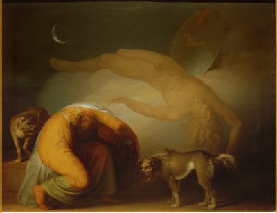 Culmins spøgelse viser sig for hans mor af Nicolai Abraham Abildgaard