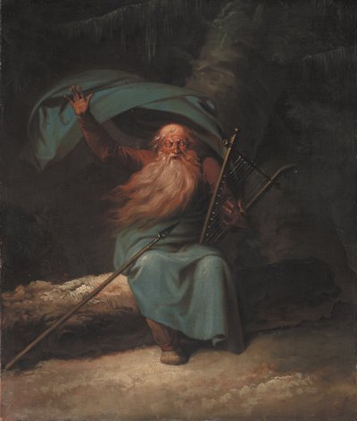 Ossian synger sin svanesang, 1780-1782. af Nicolai Abraham Abildgaard