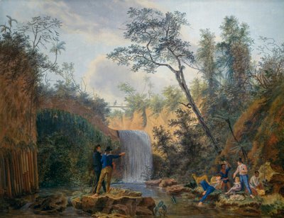 Fransk botanisk ekspedition til Amerika, olie på lærred af Nicolas-Didier Boguet (1755-1839) af Nicolas-Didier Boguet