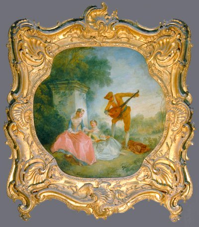 La lecon de musique - Musiklektionen ... af Nicolas (attr. to) Lancret