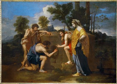 Arkadiske hyrder ... af Nicolas (attr.to) Poussin