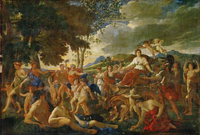Floras triumf ... af Nicolas (attr.to) Poussin