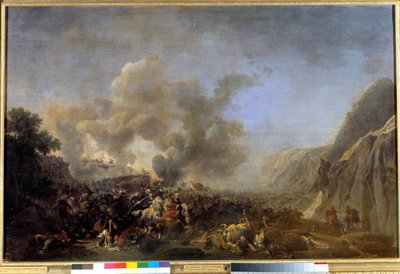 Kampagne (Ekspedition) af Egypten (1798-1801): "" Slaget ved Nazareth, 8/04/1799, sejren vundet af general Jean Andoche Junot (Jean-Andoche), hertug af Abrantes (1771-1813)"" Maleri af Nicolas Taunay (1755-1830) 1800-tallet søn. 0,92x1,39 m versailles, mus af Nicolas Antoine Taunay