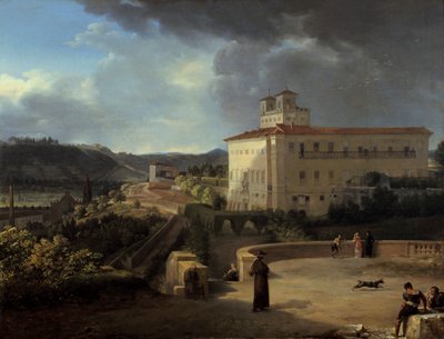 Udsigt over Villa Medicis, Rom, 1815 af Nicolas Antoine Taunay