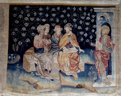 Ophængning af åbenbaring (1373 -1383), n. 71: Dommere. Tapestry af Nicolas Bataille (1330-1405) af Nicolas Bataille