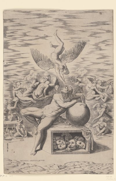 Drømmen af Nicolas Beatrizet (attributed to)