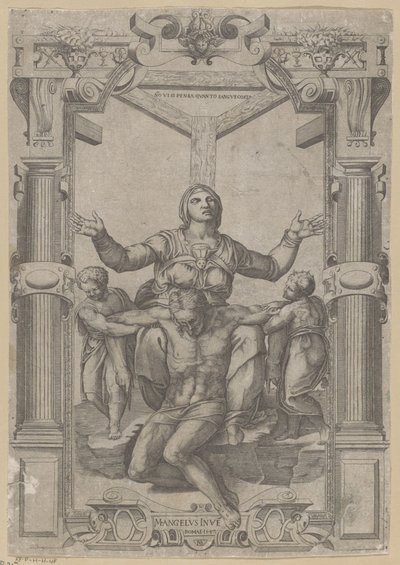 Maria ved korsets fod af Nicolas Beatrizet