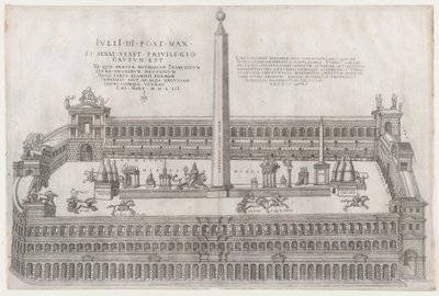 Mirror of Roman Magnificence: Circus Flaminius, 1553., 1553. af Nicolas Beatrizet
