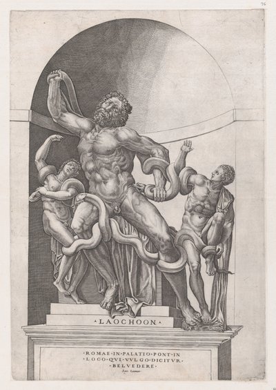Mirror of Roman Magnificence: Laocoon, 16. århundrede., 16. århundrede. af Nicolas Beatrizet