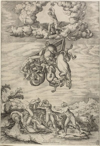 Phaetons fald af Nicolas Beatrizet