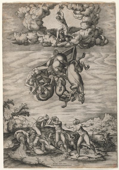 Phaetons fald af Nicolas Beatrizet