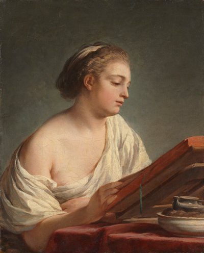 Kvinde læser, 1769. af Nicolas-Bernard Lepicie