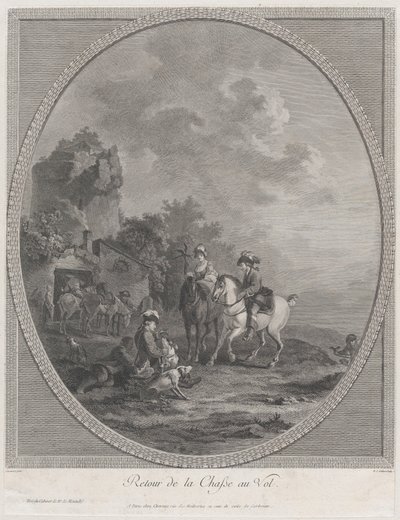 Tilbage fra Vildtjagten, 1786., 1786. af Nicolas Colibert
