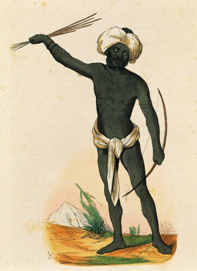 Aborigin fra øen Vatou-Lele (Fiji-øerne) af Nicolas Dally