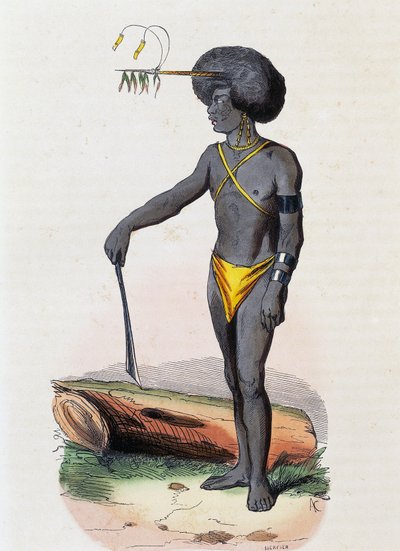 Papuanere fra Porto Dory (Ny Guinea) af Nicolas Dally