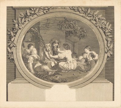 Uddannelse er alt af Nicolas Delaunay after Jean Honoré Fragonard
