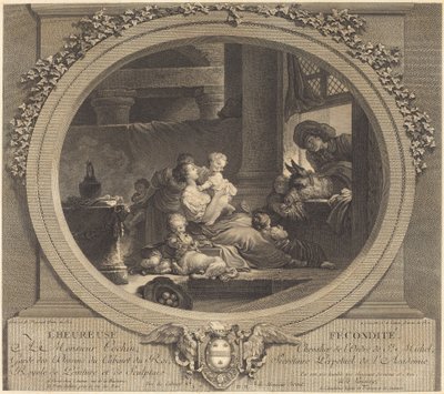 Den glade frugtbarhed af Nicolas Delaunay after Jean Honoré Fragonard