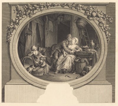 Landsbyens lyksalighed af Nicolas Delaunay after Sigmund Freudenberger