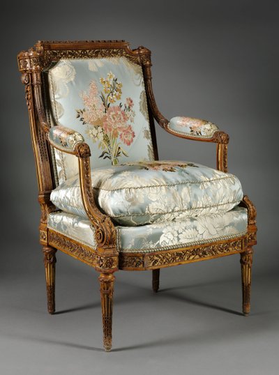 Lænestol (Fauteuil), ca. 1785 (buksbom) af Nicolas-Denis Delaisement
