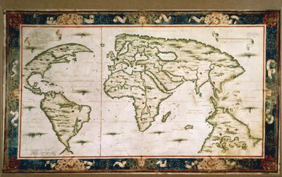 Planisphere af Nicolas Desliens af Nicolas Desliens